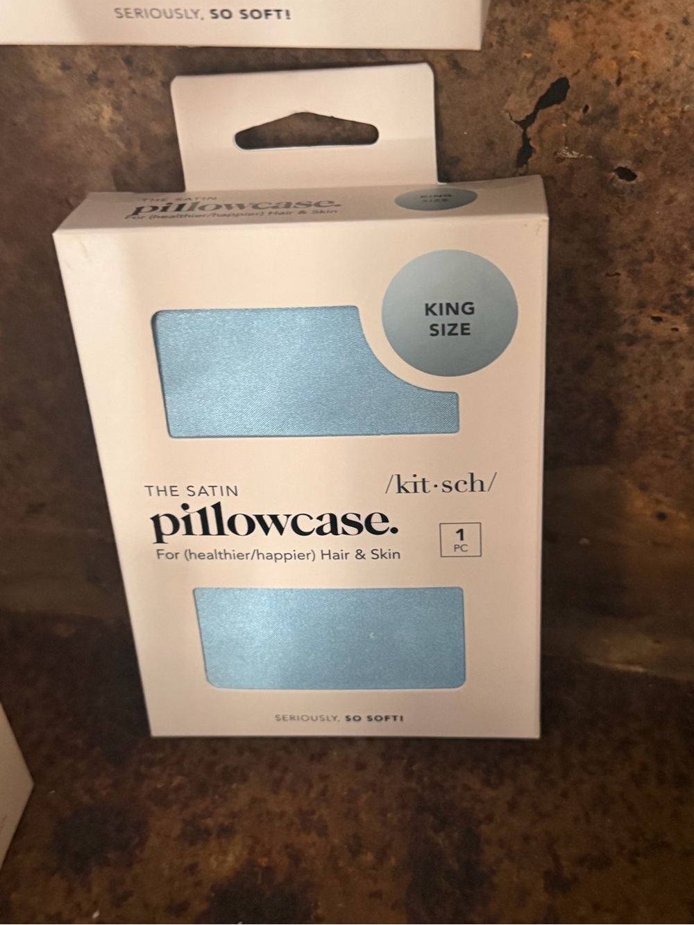 Kitsch Satin Pillowcase in Light Blue